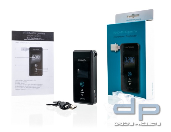 Alkoholtester INNOMARK gamma mit elektrochemischem Sensor und LC Display