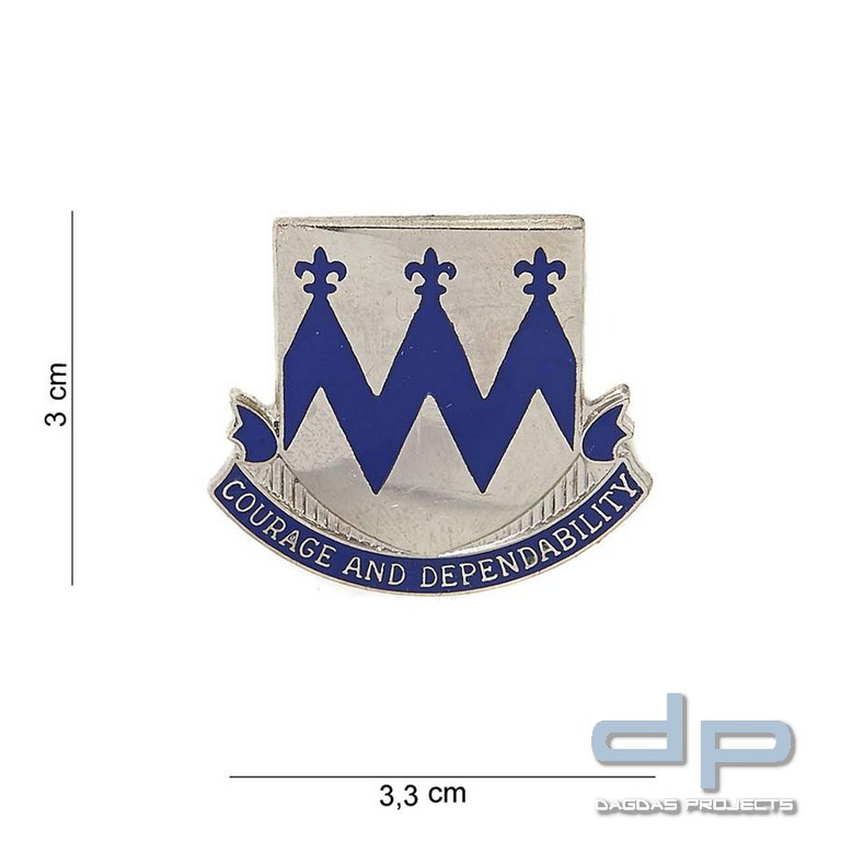Emblem Metall Courage and Dependability