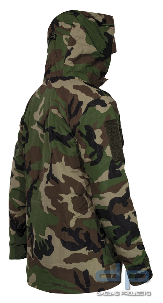 MIL-TEC NÄSSESCHUTZJACKE MIT FLEECEJACKE GEN.II Woodland