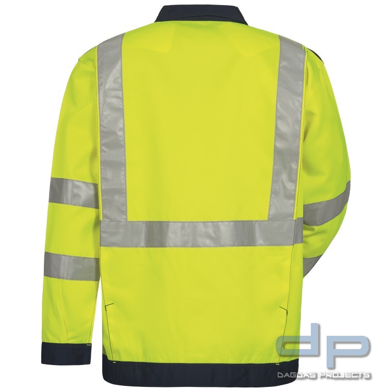 WARNSCHUTZ-BUNDJACKE in Orange mit Aufdruck nach Wunsch auf Brust und Rücken