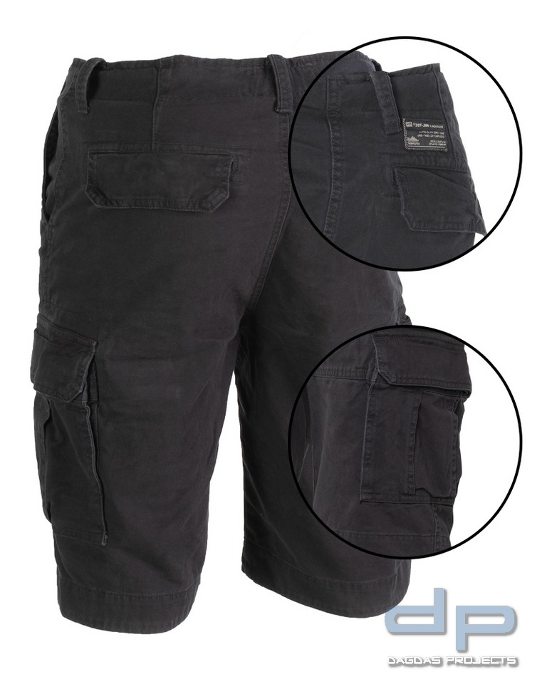 US VINTAGE SHORTS PREWASH SCHWARZ