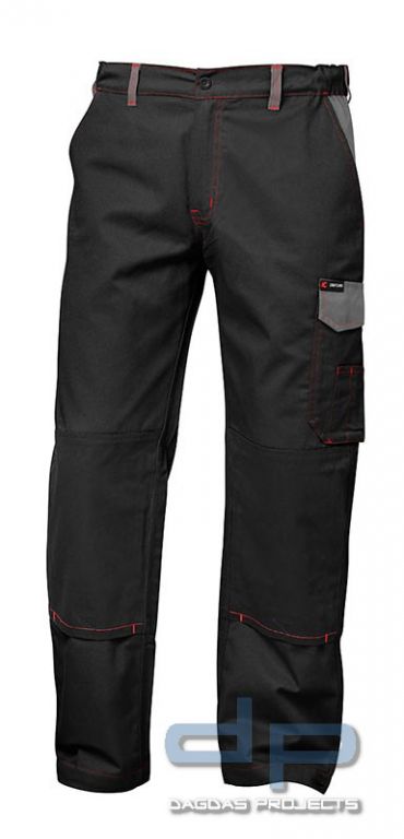 Twill Bundhose schwarz/grau
