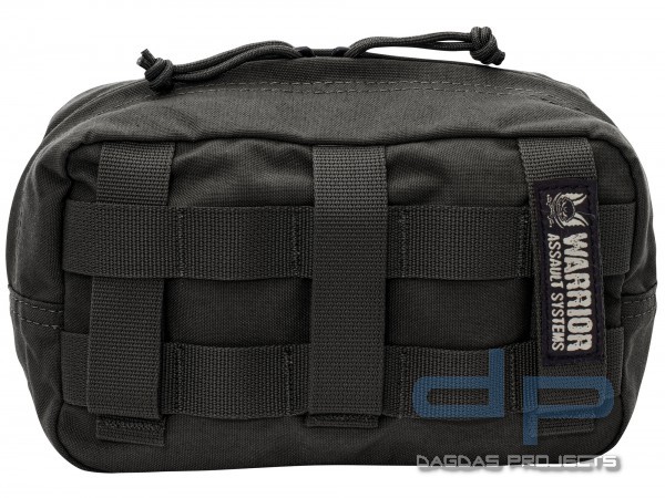 WARRIOR MEDIUM HORIZONTAL POUCH, FARBE: SCHWARZ