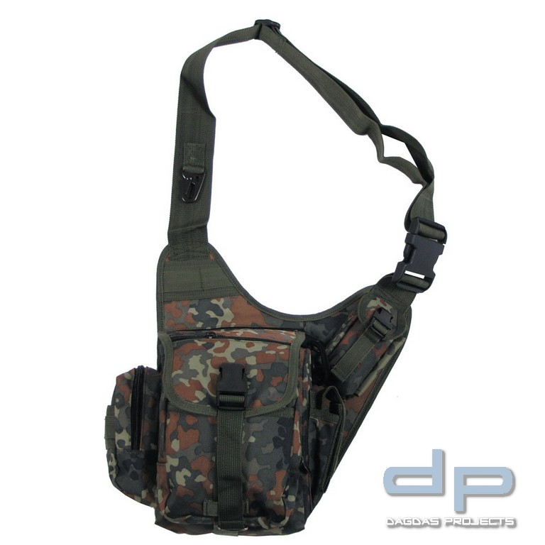 Schulter-Umhängetasche, flecktarn