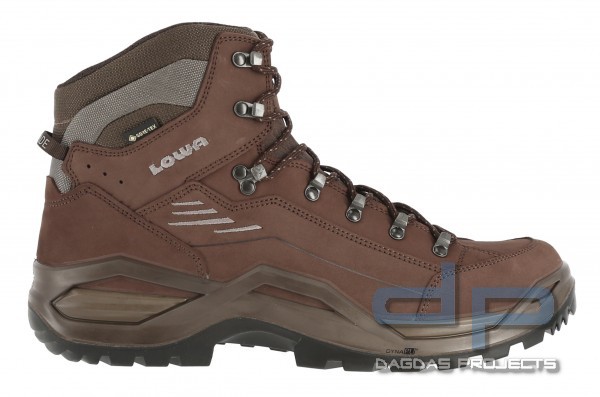 LOWA RENEGADE EVO GTX Mid (Einsatz- und Trekking- Stiefel), Dunkelbraun