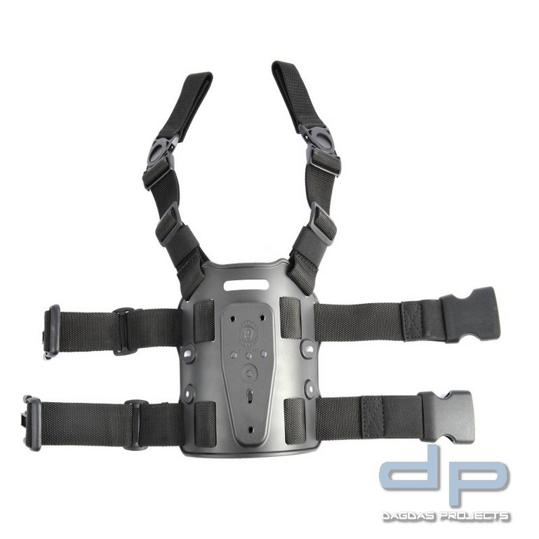 COP® 220TZ2VE Oberschenkel-Holsterplatte komplett 2 vert. Bänder, hor. elastisch