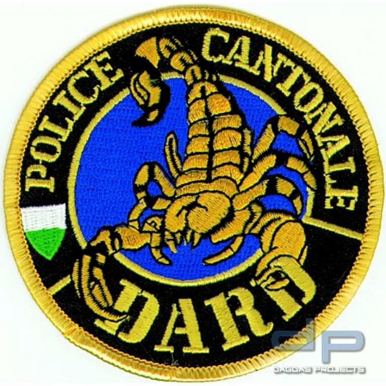 Stoffaufnäher - Police Cantonale Dard (CH)