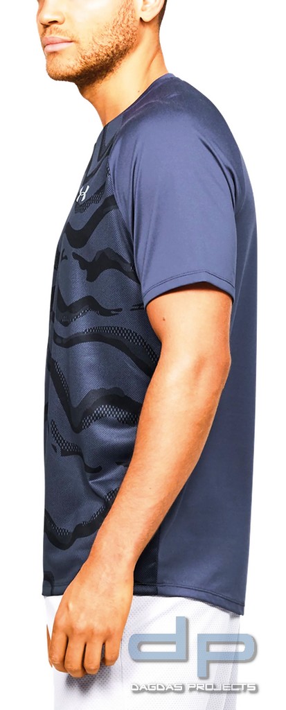 UNDER ARMOUR TECH 2.0 MORPH T-SHIRT in Hellgrau und Navy