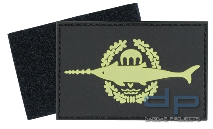 3D Rubber Patch Kampfschwimmer Schwarz/ Glow