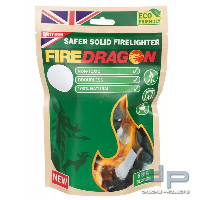FIREDRAGON Brennstoff, 162 g (6 Block à 27 g)