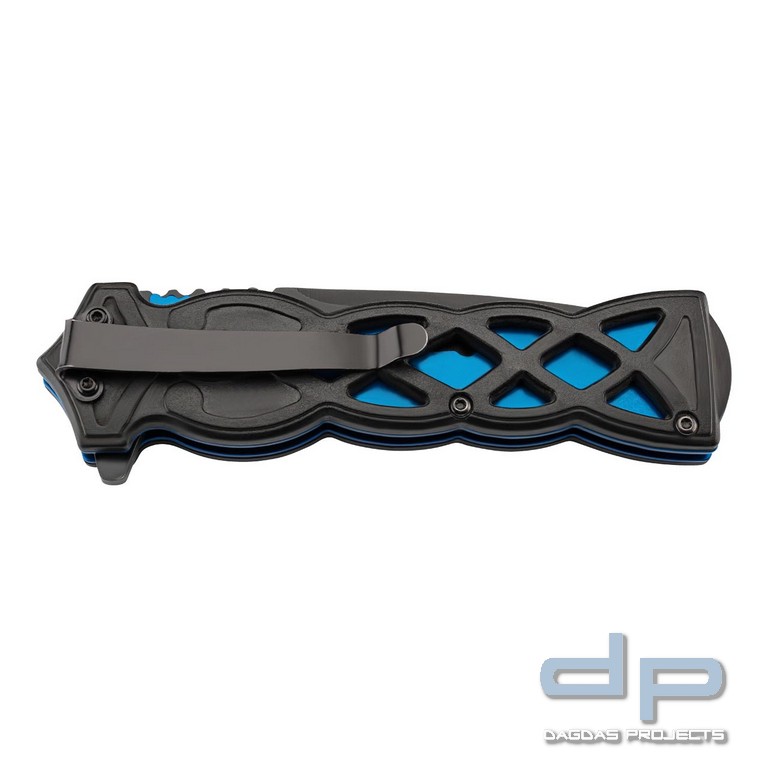 CJH Einhandmesser schwarz/blau