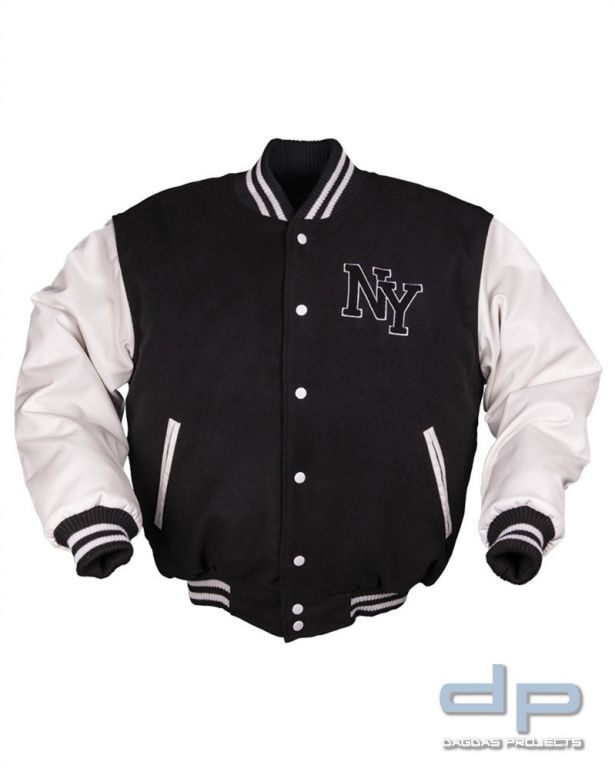 NY BASEBALL JACKE M.PATCH SCHWARZ/WEISS VPE 2