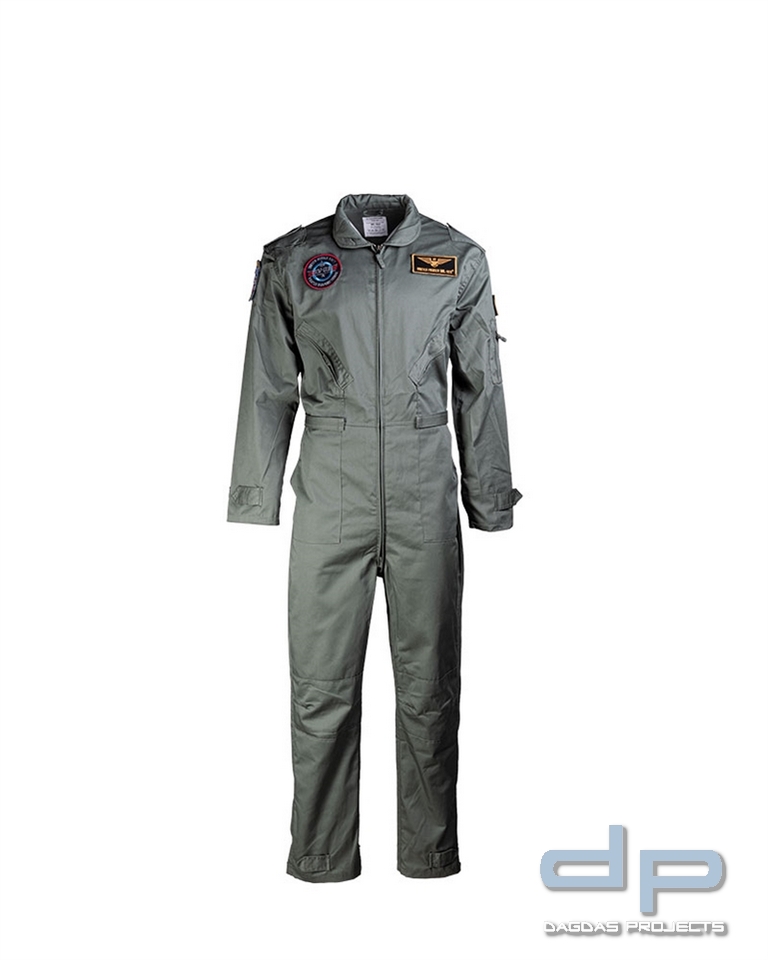 US FLIEGERKOMBI KIDS M.ABZEICHEN OLIV VPE 2