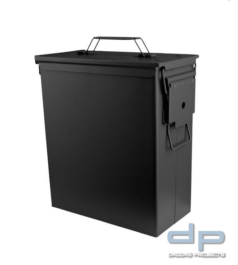 US AMMO BOX STEEL M9 CAL.50 LARGE SCHWARZ VPE 2