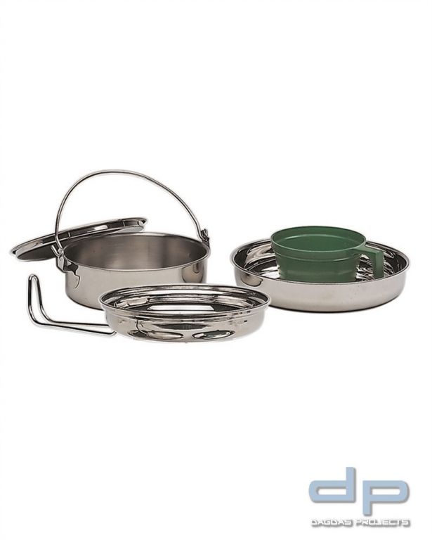 KOCH-SET FÜR 1 PERSON STAINLESS STEEL VPE 2