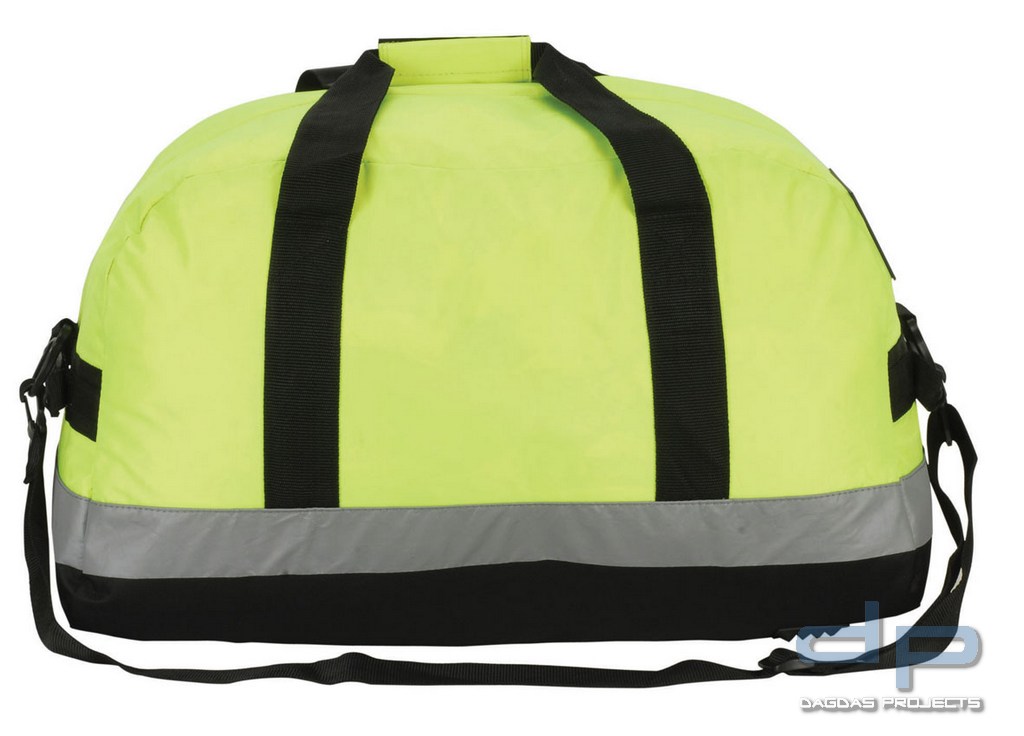Reisetasche High Visibility mit Aufdruck nach Wunsch in reflex silber