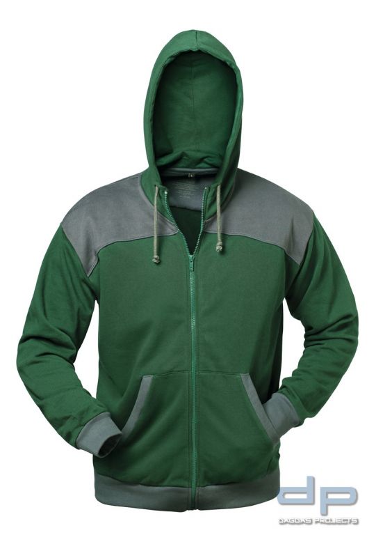 Sweat-Shirt Jacke in oliv