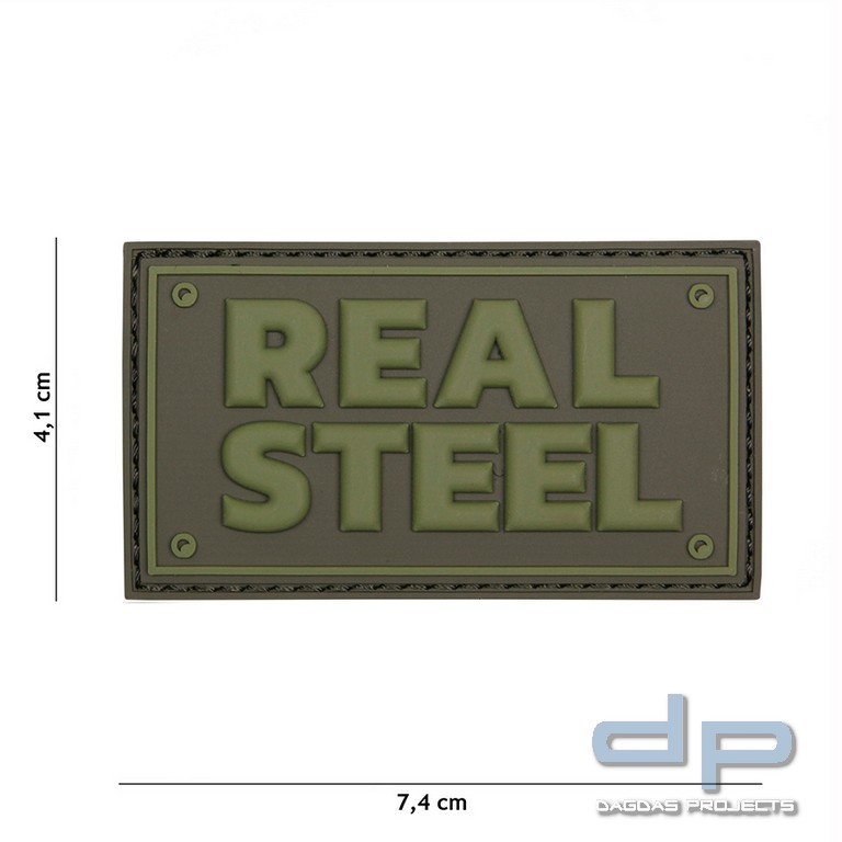 Emblem 3D PVC Real Steel grün