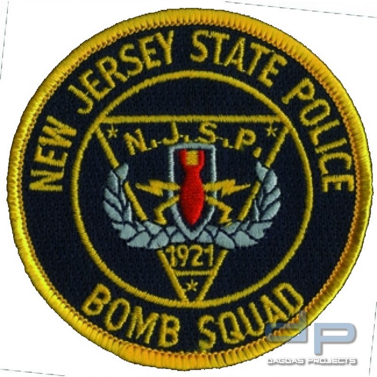 Stoffaufnäher - New Jersey State Police - Bomb Squad