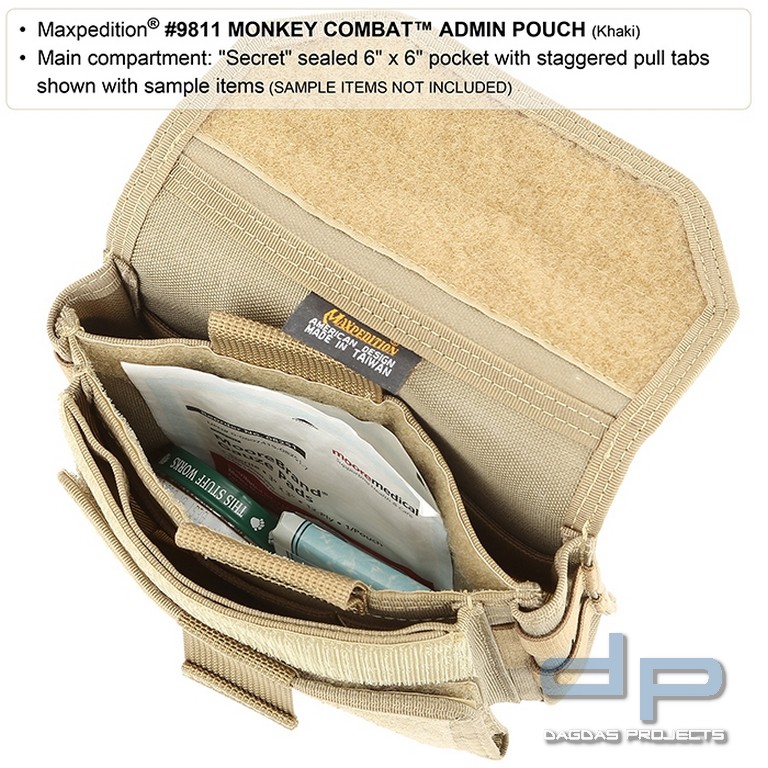 Maxpedition Monkey Combat Admin Pouch in verschiedenen Farben