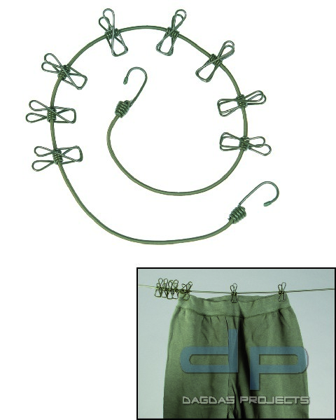 WÄSCHELEINE OLIV M.KLAMMERN VPE 10