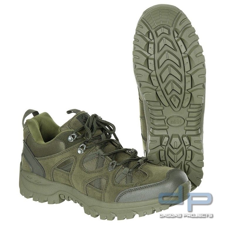 Halbschuhe, "Tactical Low", in Oliv