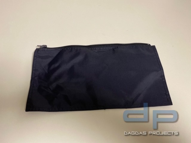 Rückenpatch mit Wunschtext mit Standard Reißverschluss in Navy