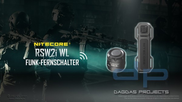 NITECORE WIRELESS REMOTE SWITCH RSW2I WL (FERNBEDIENUNG FÜR TASCHENLAMPEN)