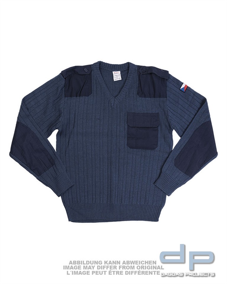 CZ COM.V-PULLOVER M97 BLAUGRAU NEUW. VPE 5