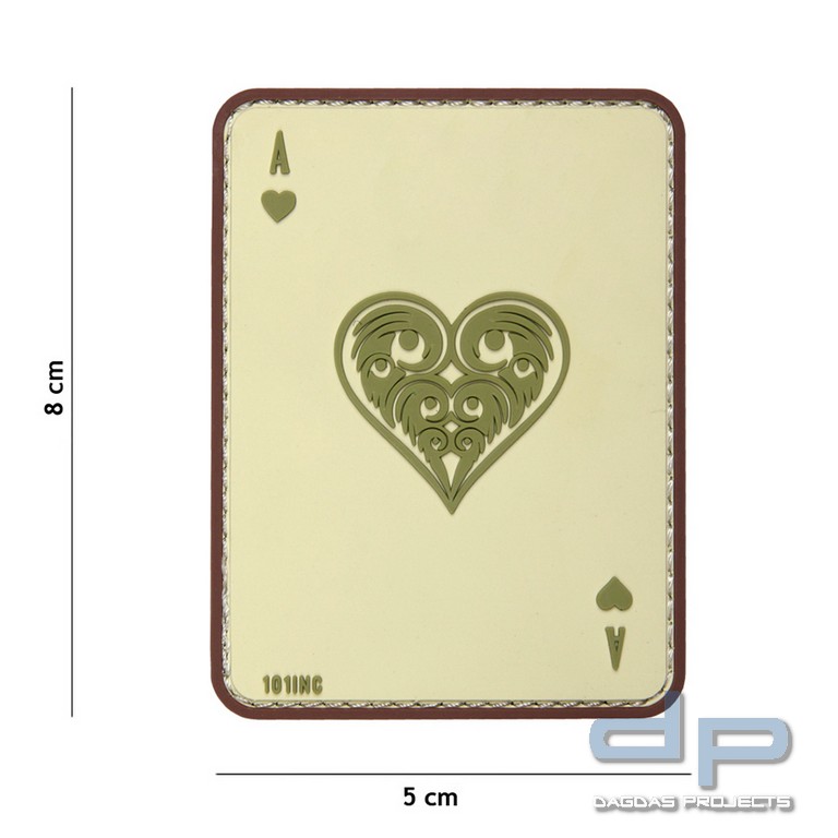 Emblem 3D PVC Herz As Coyote