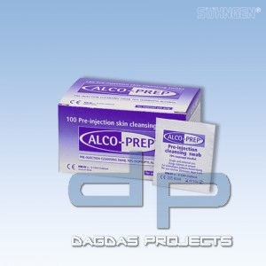 Clinipac-Alcohol-Swab Karton mit 100 Stück