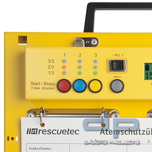 Atemschutzüberwachungstafel atur-X für 3 Trupps, elektronisch