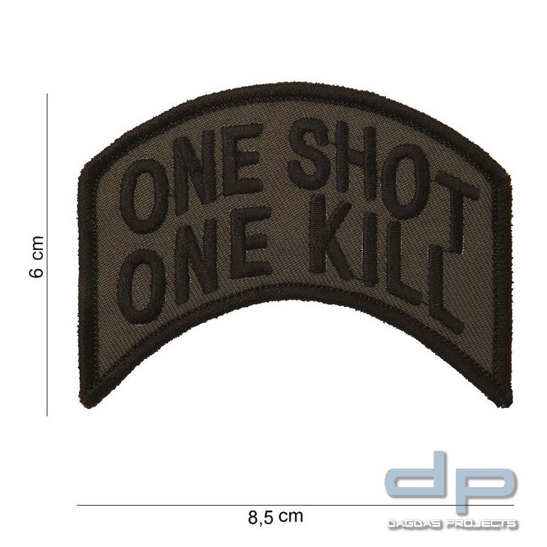 Emblem Stoff One Shot One Kill