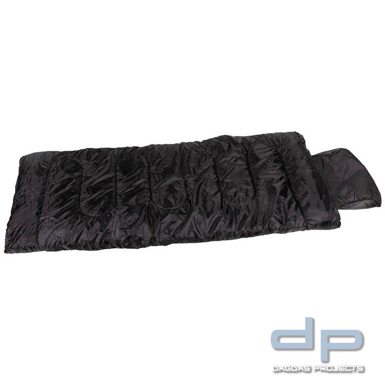 Israel. Pilotenschlafsack, schwarz, 2-lagige Füllung