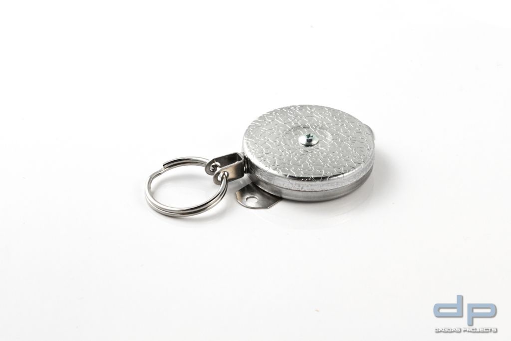 KEY-BAK, Leiste mit 2 Löchern + Kevlarseil 120 cm chrom