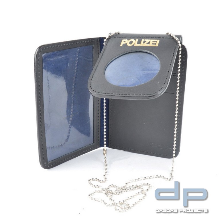 COP® Dienstausweismäppchen BEHÖRDE mit Aufschrift mit Kette, rund, Standard