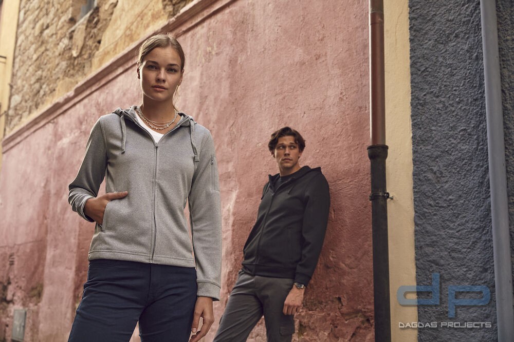 Basic Active Hoody Full Zip in verschiedenen Farben mit Wunschaufdruck