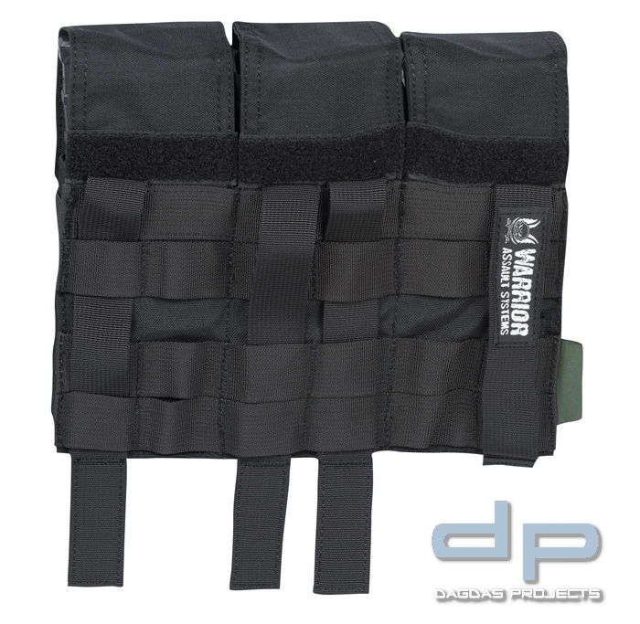 Warrior Triple M4 Mag Pouch Black