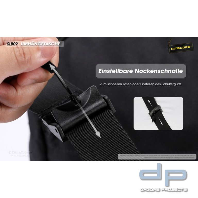 NiteCore® Umhängetasche - Sling Bag SLB09 - (9 Liter)
