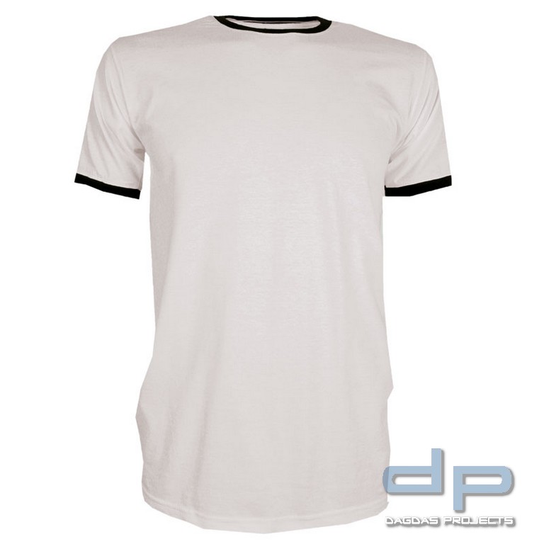 Valueweight Ringer T in verschiedenen Farben mit Wunschtext