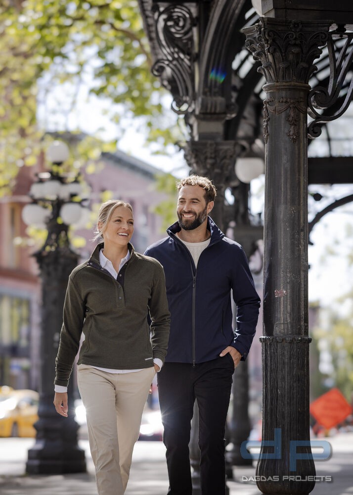 Behörden Wedderburn Short Jacket Men in Schwarz und Dark Navy mit Wunschaufdruck auf Brust und Rücke