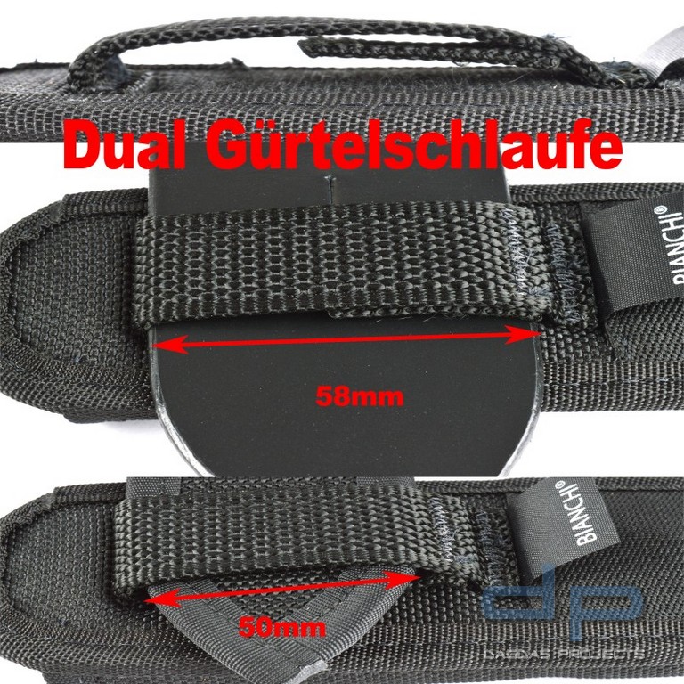 BIANCHI® 8001N geschl. Handfesselholster Gr.XL, Dual-Gürtelschlaufe PatrolTekTM