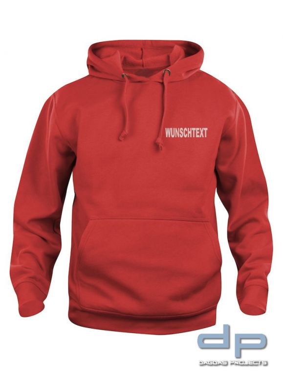 Hooded Sweat mit Wunschaufdruck in verschiedenen Farben