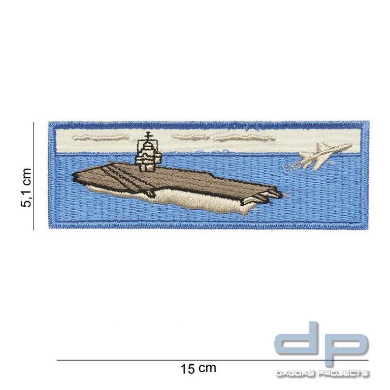 Emblem Stoff Aircraft Carrier (blau)