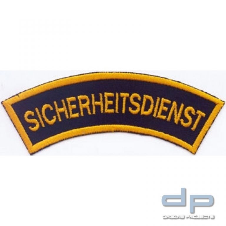 Sicherheitsdienst Stoffabzeichen aus 100% Polyester