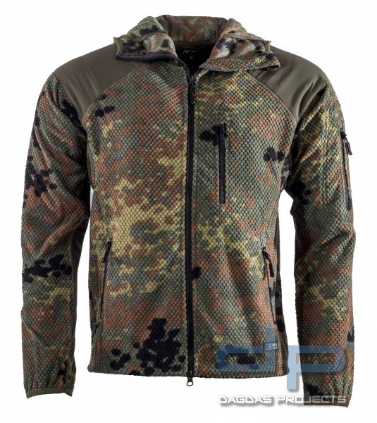 AB "Delta" Hoodie Fleece Jacke Flecktarn