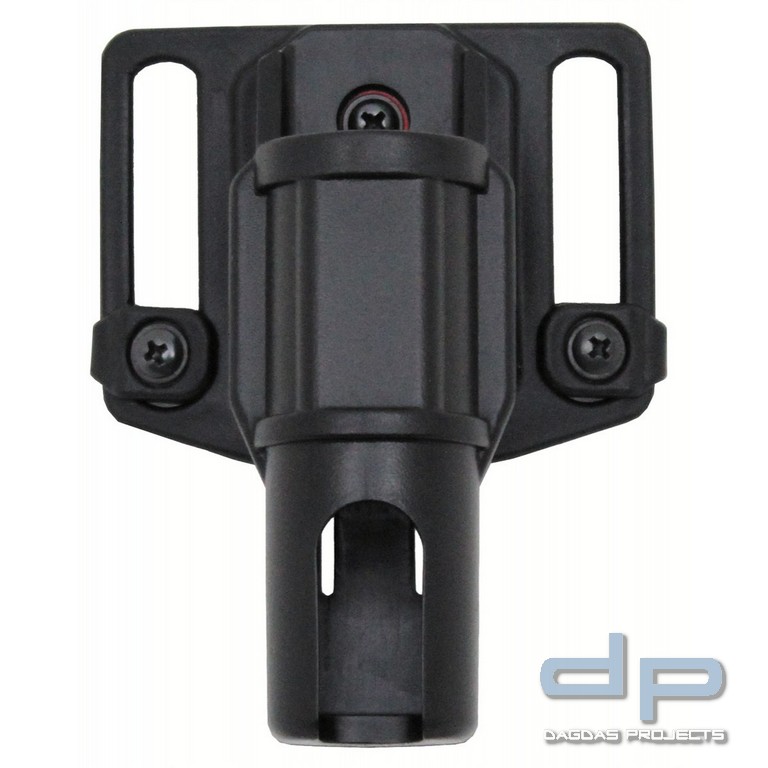 Schlagstockhalter, 9,5 cm, drehbar, schwarz