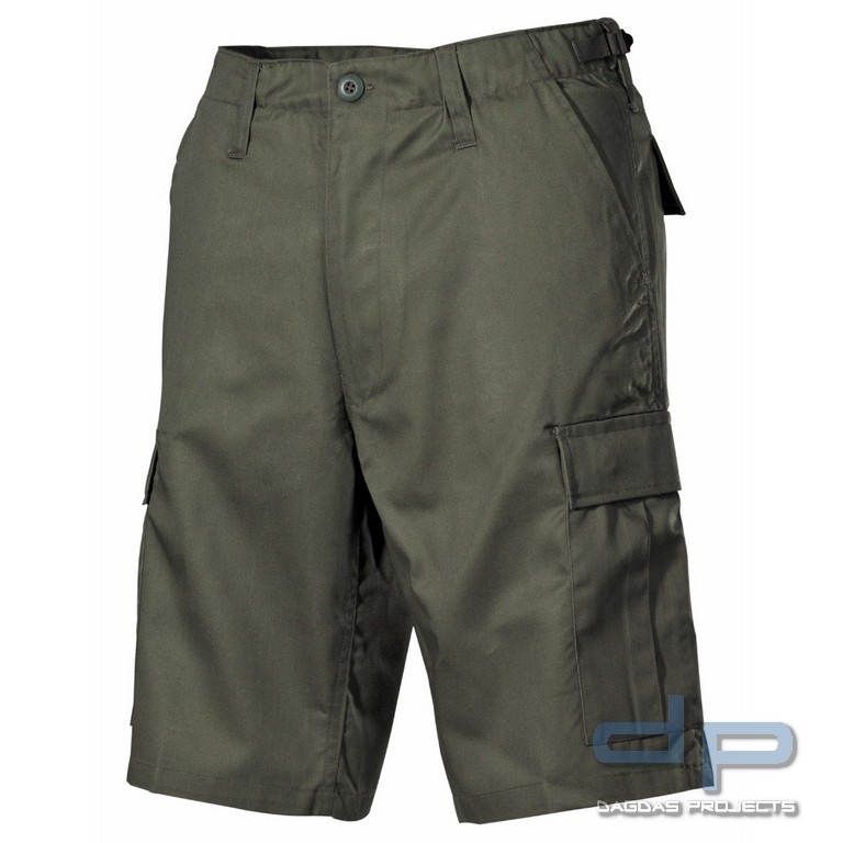 US Bermuda, BDU, oliv, mit Seitentaschen