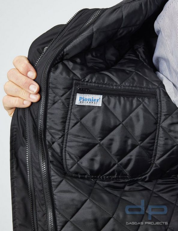 Behörden Blouson schwarz mit Aufdruck nach Wunsch in reflex silber