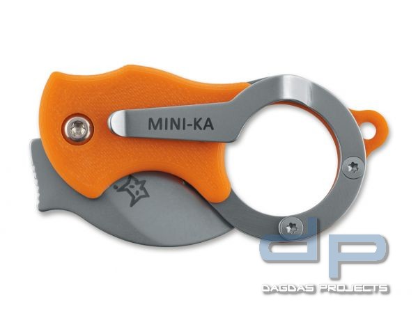 Fox Knives Mini-Ka Orange Sandblasted